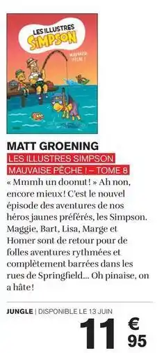 Carrefour Matt groening - les illustres simpson mauvaise pêche tome 8 offre