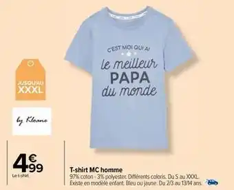 Carrefour T-shirt homme offre