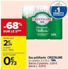 Carrefour Eau offre