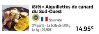 Thiriet Aiguillettes De Canard Du Sud-Ouest offre