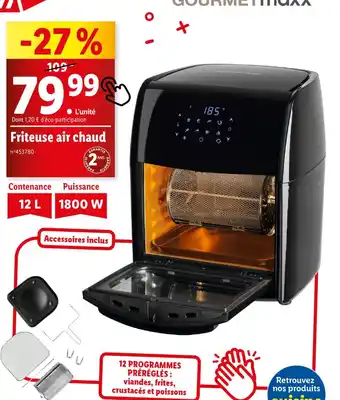 Lidl Friteuse air chaud offre