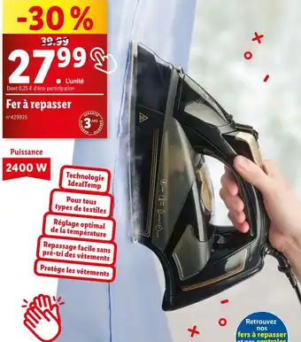 Lidl Fer à repasser offre