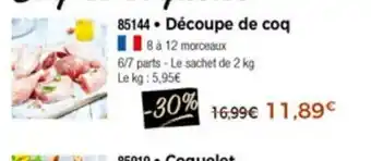 Thiriet Dècoupe De Coq offre