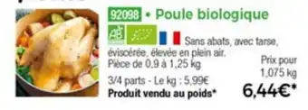 Thiriet Poule Biologique offre