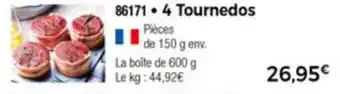 Thiriet 4 Tournedos offre
