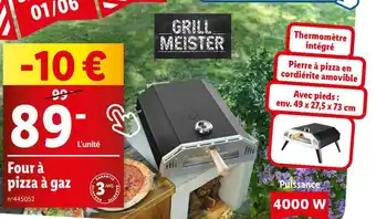 Lidl Four à pizza à gaz offre