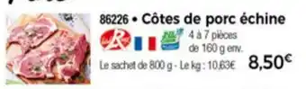Thiriet Cotes De Porc èchine offre