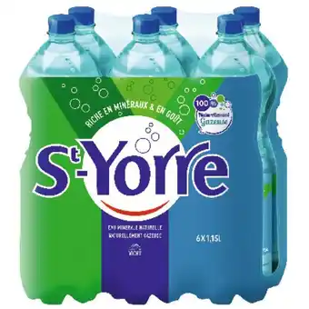 Auchan Eau Minérale Naturelle Gazeuse St Yorre offre
