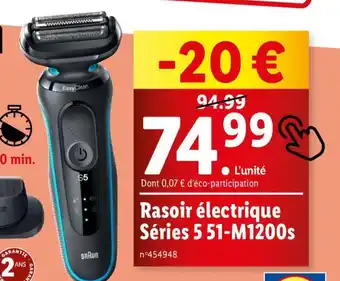 Lidl Rasoir électrique Séries 5 51-M1200s offre