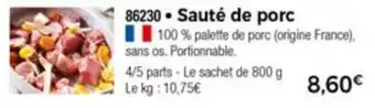 Thiriet Sautè De Porc offre