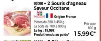 Thiriet 2 Souris D'Agneau Saveur Occitane offre