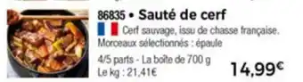 Thiriet Sautè De Cerf offre