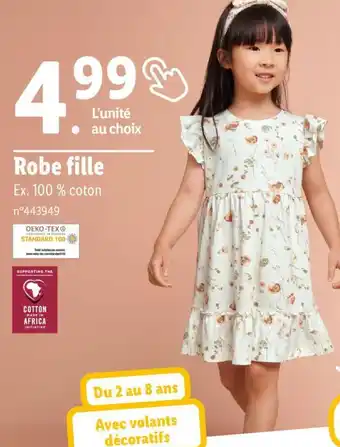Lidl Robe fille offre