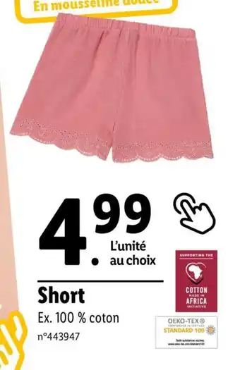 Lidl Short offre
