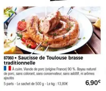 Thiriet Saucisse De Toulouse Brasse Traditionnelle offre