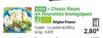 Thiriet Choux-Fleurs En Fleurettes Biologiques offre