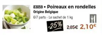 Poireaux En Rondelles