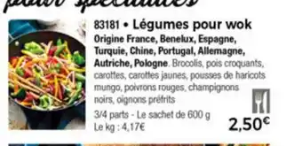 Thiriet Lègumes Pour Wok offre