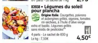 Thiriet Lègumes Du Soleil Pour Plancha offre