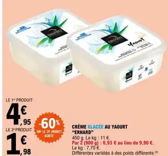 E.Leclerc Express CRÈME GLACÉE AU YAOURT "ERHARD" offre