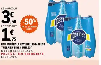 E.Leclerc Express EAU MINÉRALE NATURELLE GAZEUSE offre