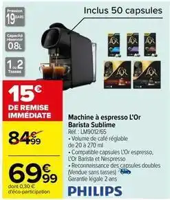 Carrefour Machine à café espresso offre