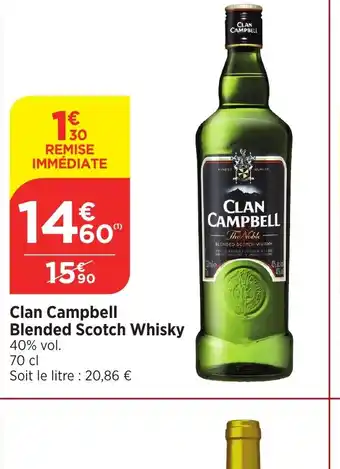 Bi1 Clan Campbell Blended Scotch Whisky offre