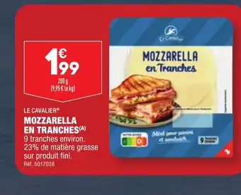 ALDI MOZZARELLA EN TRANCHES (A) offre