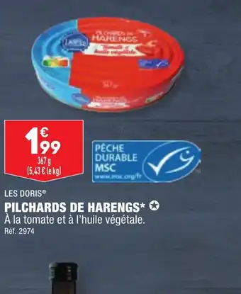 ALDI PILCHARDS DE HARENGS offre