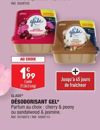 ALDI DÉSODORISANT GEL offre