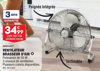 ALDI VENTILATEUR BRASSEUR D'AIR ✪ offre