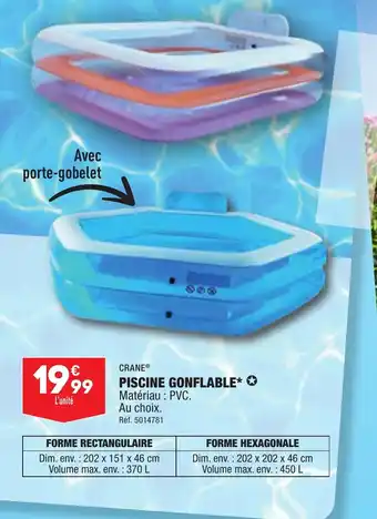 ALDI PISCINE GONFLABLE offre