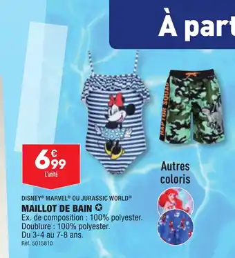 ALDI MAILLOT DE BAIN ✪ offre