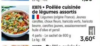 Thiriet Poèlèe Cuisinèe De Lègumes Assortis offre