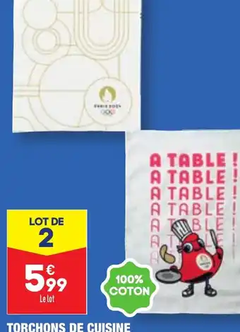 ALDI TORCHONS DE CUISINE PARIS 2024 ✪ offre