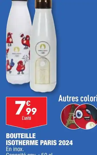 ALDI BOUTEILLE ISOTHERME PARIS 2024 En inox. offre