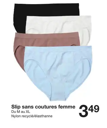 Zeeman Slip sans coutures femme offre