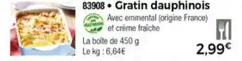 Thiriet Gratin Dauphinois offre
