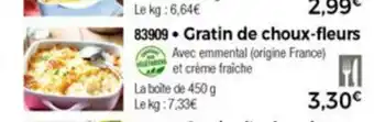 Thiriet Gratin De Choux-Fleurs offre