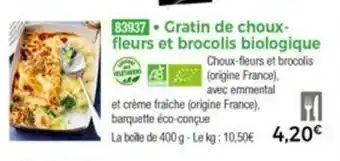 Thiriet Gratin De Choux - Fleurs Et Brocolis Biologique offre