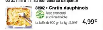 Thiriet Gratin Dauphinois offre