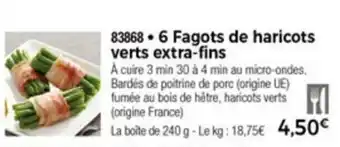 Thiriet 6 Fagots De Hariots Verts Extra-Fins offre