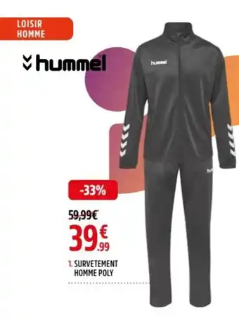 Intersport SURVETEMENT HOMME POLY offre
