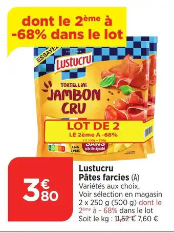 Bi1 Lustucru Pâtes farcies (A) offre