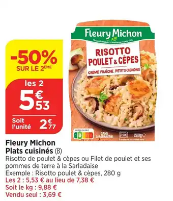 Bi1 Fleury Michon Plats cuisinés (B) offre