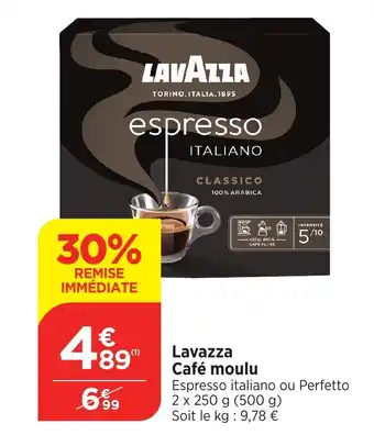 Bi1 Lavazza Café moulu offre