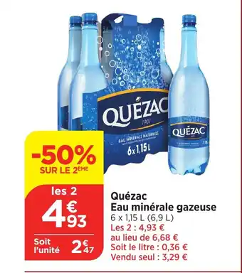 Bi1 Quézac Eau minérale gazeuse offre