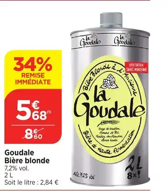 Bi1 Goudale Bière blonde offre