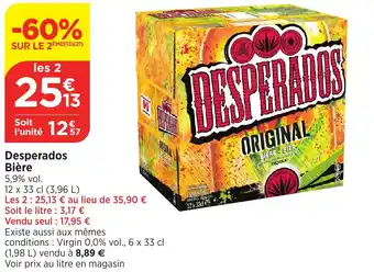 Bi1 Desperados Bière offre