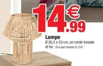Bazarland Lampe offre